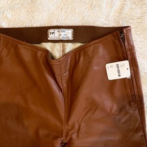NWT Free People Faux Leather Pants ✨